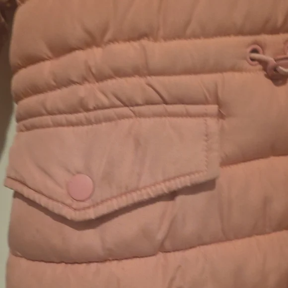 Zara Blush Quilted Jacket with Hood A1 - Picture 4 of 4